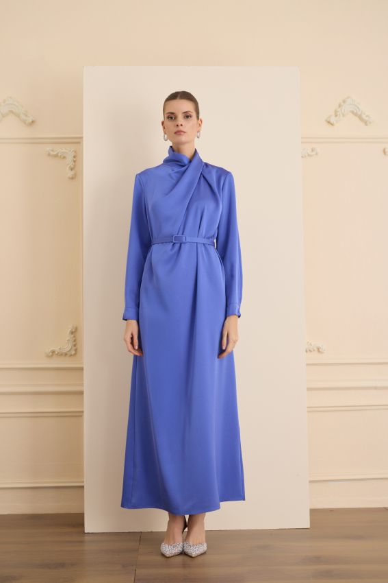 Senna - CRISTALLE ELBİSE MAVİ