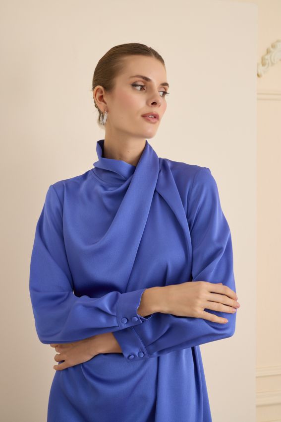 Senna - CRISTALLE ELBİSE MAVİ (1)