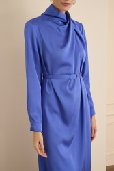 CRISTALLE ELBİSE MAVİ - Thumbnail