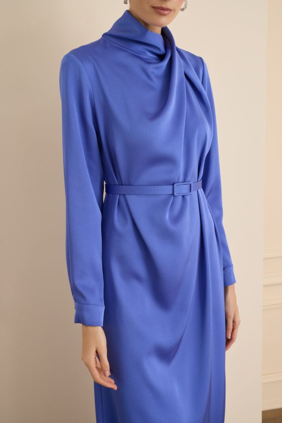 CRISTALLE ELBİSE MAVİ