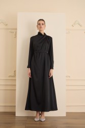 CRISTALLE ELBİSE SİYAH - Thumbnail