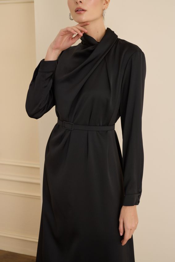 Senna - CRISTALLE ELBİSE SİYAH (1)