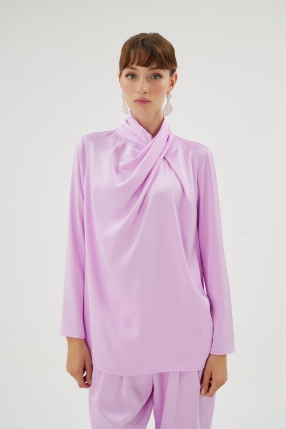  - CRISTALLE LİLA BLUZ