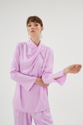 CRISTALLE LİLA BLUZ - Thumbnail