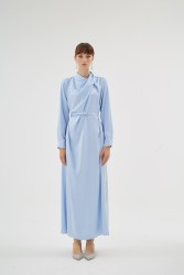 CRISTALLE AÇIK MAVİ ELBİSE - Thumbnail