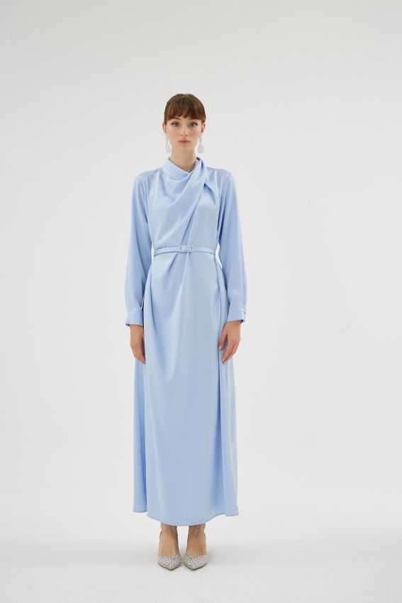 Senna - CRISTALLE AÇIK MAVİ ELBİSE