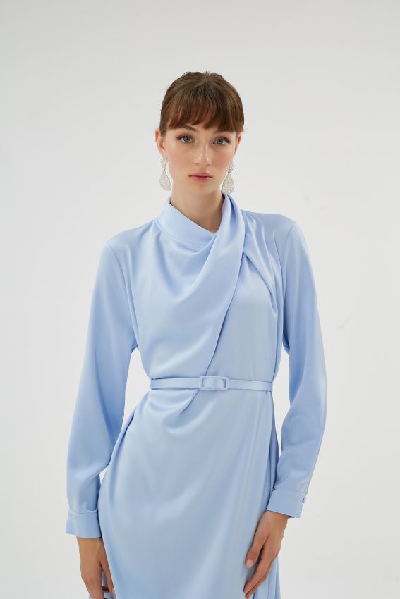 Senna - CRISTALLE AÇIK MAVİ ELBİSE (1)