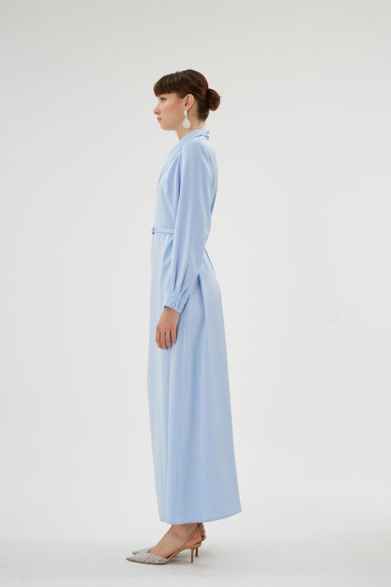 CRISTALLE AÇIK MAVİ ELBİSE