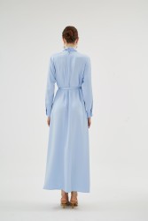 CRISTALLE AÇIK MAVİ ELBİSE - Thumbnail