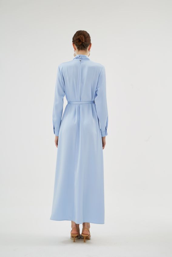 CRISTALLE AÇIK MAVİ ELBİSE