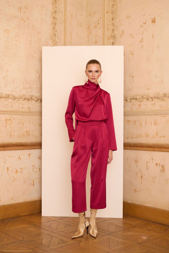 Senna - CRISTALLE PANTOLON VİŞNE