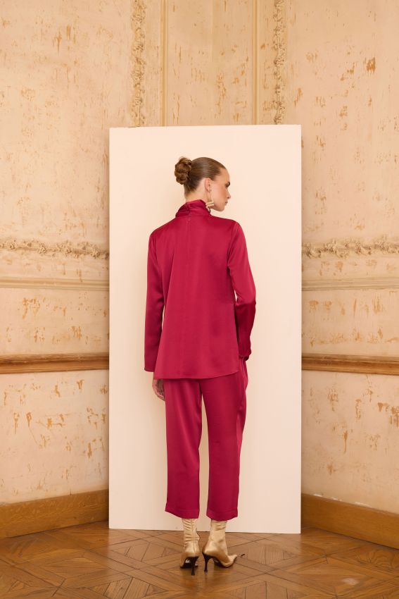 CRISTALLE PANTOLON VİŞNE