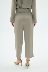 CRISTALLE TAŞLI PANTOLON HAKİ - Thumbnail