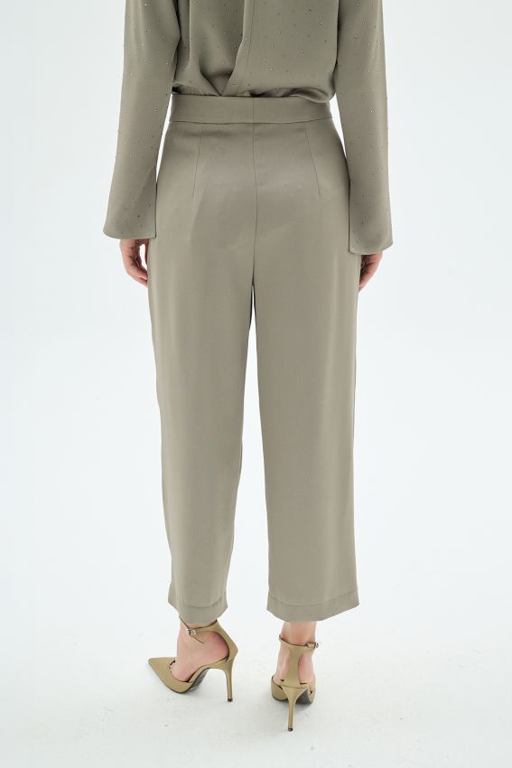 Senna - CRISTALLE TAŞLI PANTOLON HAKİ (1)