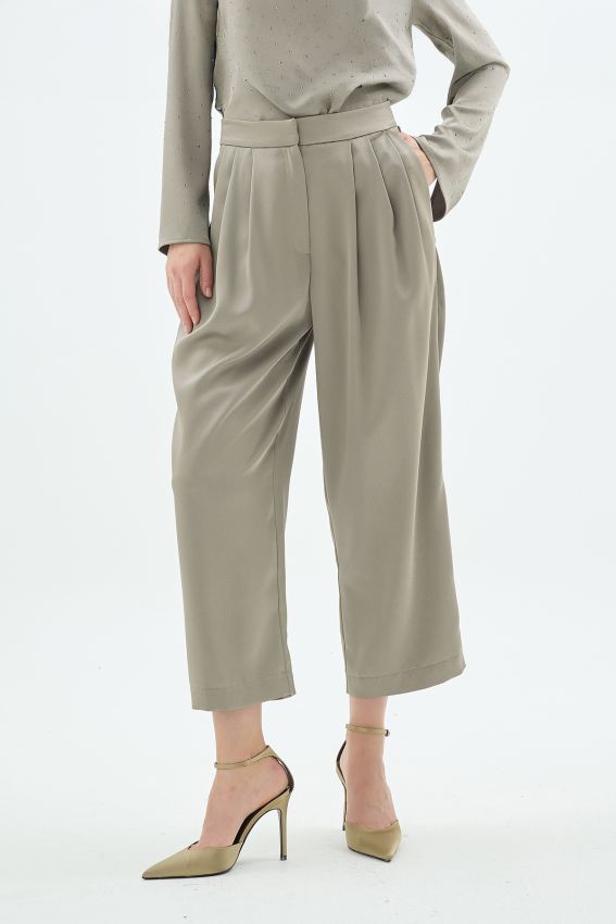 Senna - CRISTALLE TAŞLI PANTOLON HAKİ