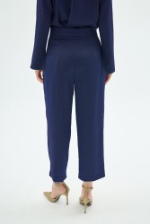 CRISTALLE TAŞLI PANTOLON LACİVERT - Thumbnail