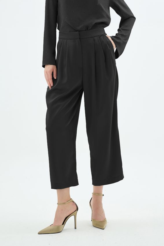 Senna - CRISTALLE TAŞLI PANTOLON SİYAH