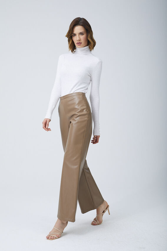 VİZON DERİ BOL PANTOLON