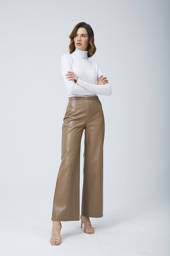 Senna - VİZON DERİ BOL PANTOLON