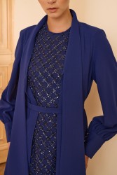 DOROTA ELBİSE LACİVERT - Thumbnail