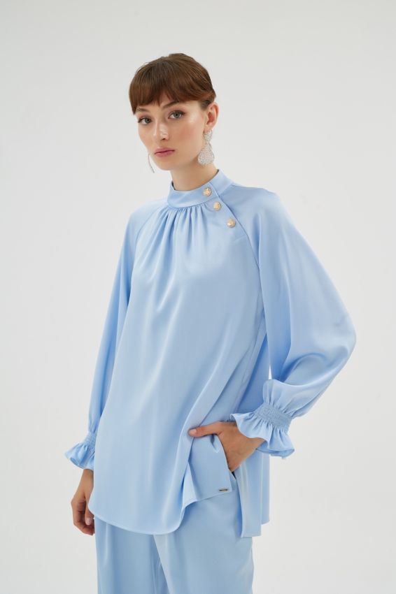  - ELEGANCE BLUZ MAVİ