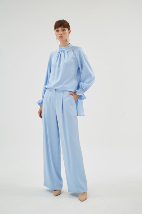ELEGANCE BLUZ MAVİ