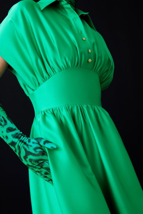 ELENARA YEŞİL ELBİSE