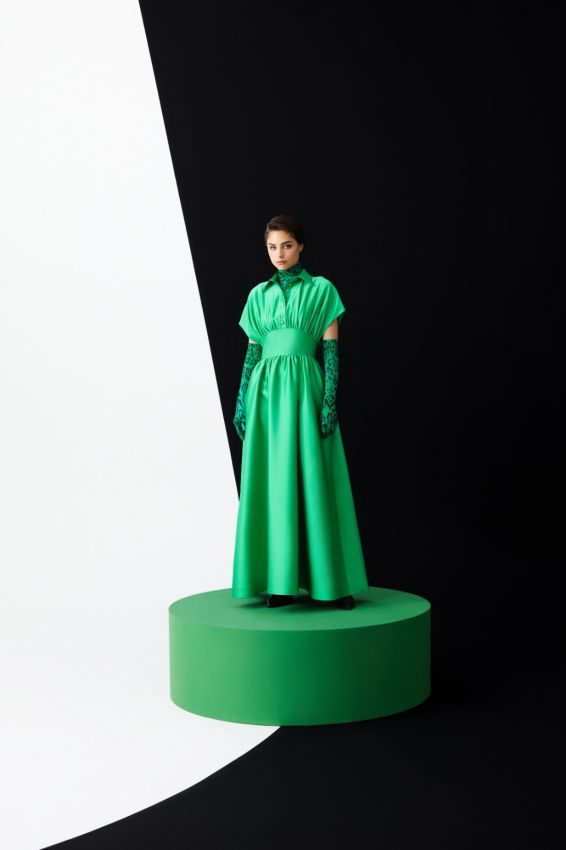 Senna - ELENARA YEŞİL ELBİSE