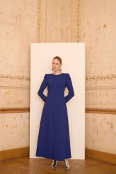 ELINA ELBİSE LACİVERT - Thumbnail