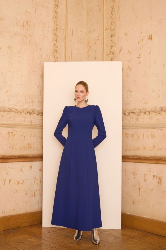 ELINA ELBİSE LACİVERT