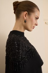 ELINA ELBİSE SİYAH - Thumbnail