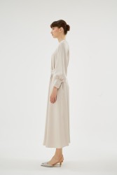 ELIZA ELBİSE BEJ - Thumbnail