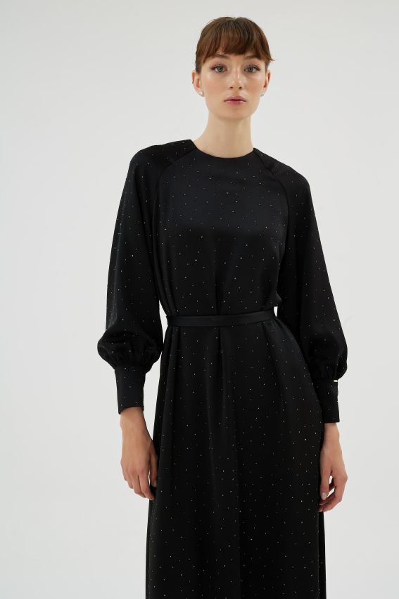 ELIZA ELBİSE SİYAH 