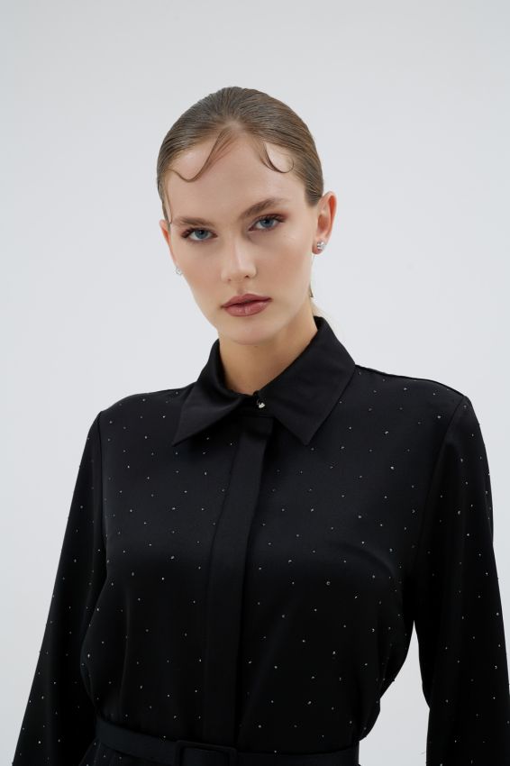 ELIZA GÖMLEK SİYAH 