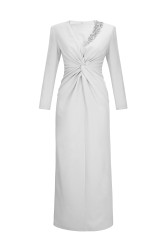 ELLINOR ELBİSE EKRU - Thumbnail