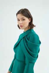 EMERELLE ELBİSE ZÜMRÜT - Thumbnail