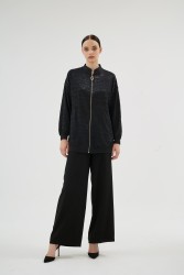 ENDIVE SİYAH BOMBER - Thumbnail