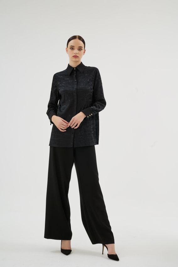  - ENDIVE SİYAH GÖMLEK