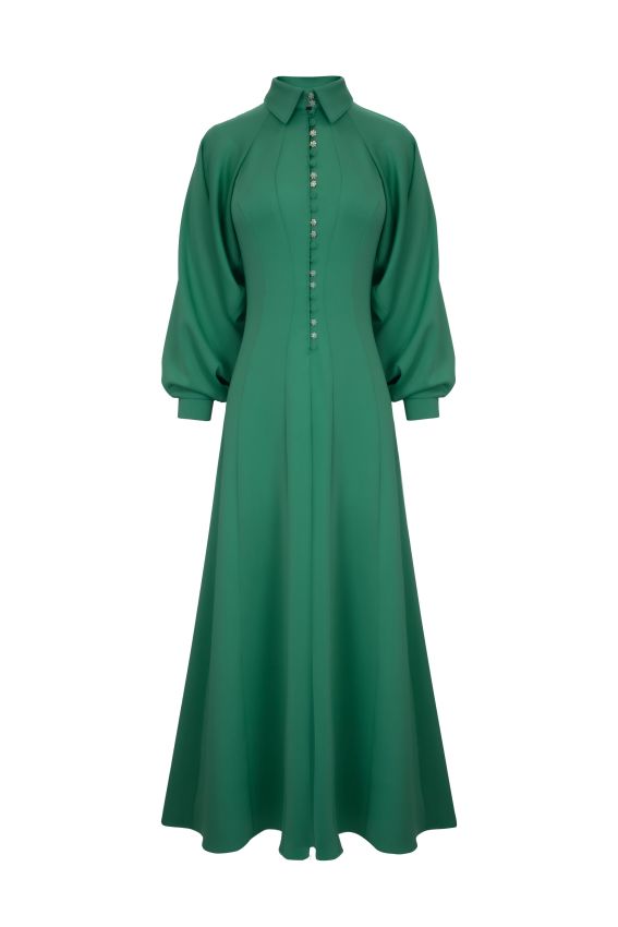 Senna - ERMIOLITA DRESS YEŞİL