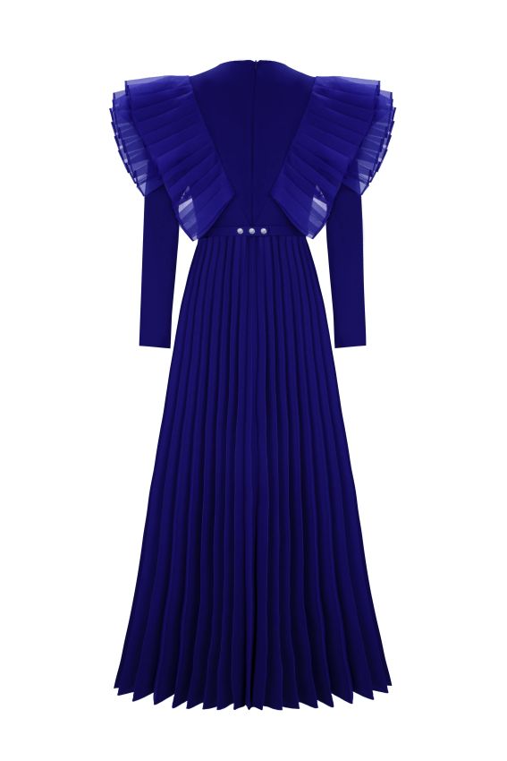 Senna - FAMBELLE ELBİSE SAX (1)