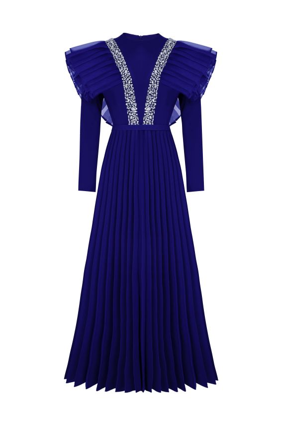 Senna - FAMBELLE ELBİSE SAX