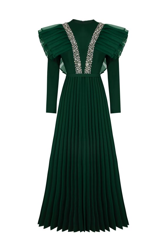 Senna - FAMBELLE ELBİSE ZÜMRÜT