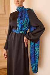 FIORE ELBİSE SAKS - Thumbnail