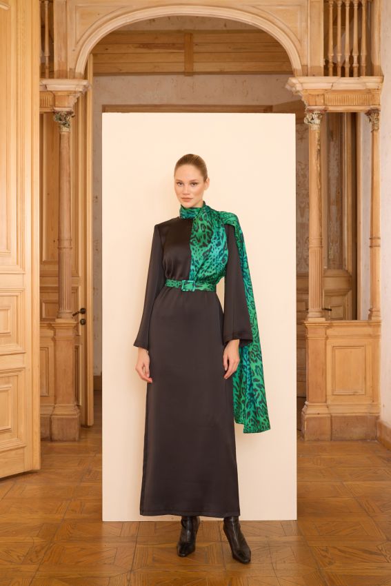 Senna - FIORE ELBİSE YEŞİL