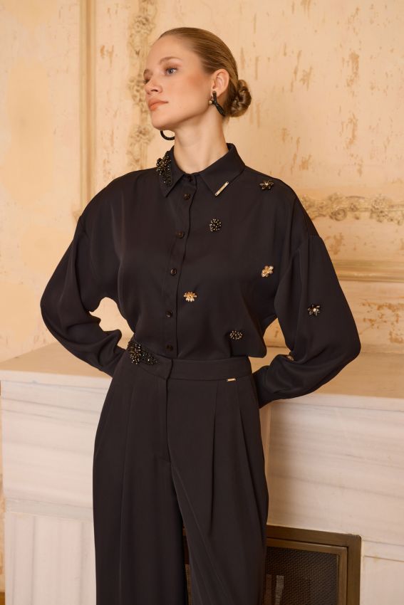 Senna - GEBRIELLE GÖMLEK SİYAH