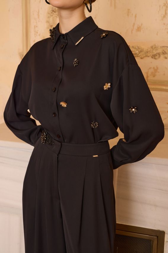 Senna - GEBRIELLE GÖMLEK SİYAH (1)