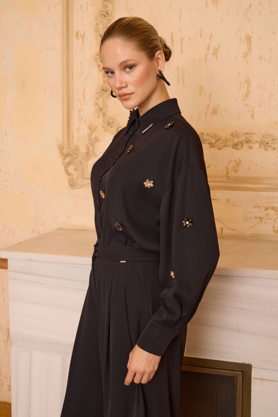 GEBRIELLE GÖMLEK SİYAH