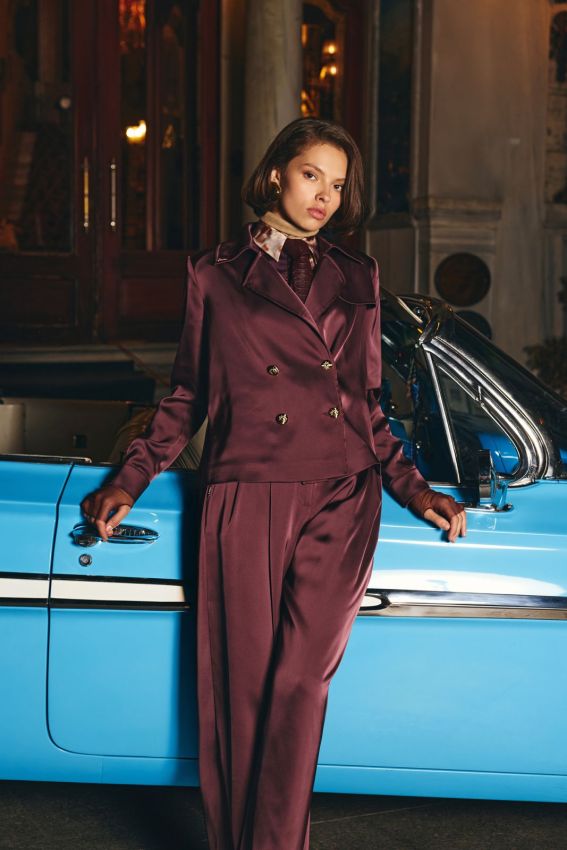 Senna - GİGİ YAKALI CEKET KAHVE 