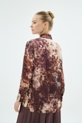 GIGI DESENLİ GÖMLEK KAHVE - Thumbnail