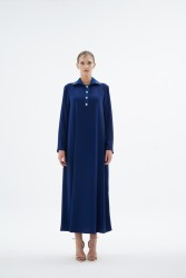 GLISSIA ELBİSE LACİVERT - Thumbnail